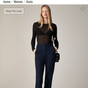 J Crew Kate Navy Pant in all purpose stretch fabric